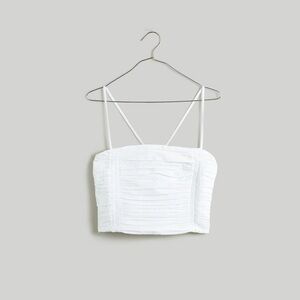 Madewell Poplin Crop Tank Top